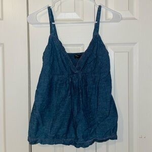 Women’s Denim-Like Tank Top Size Small, No Rips, Tears or Stains.